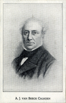 103968 Portret van A.J. van Beeck Calkoen, geboren 1805, wethouder van Utrecht (1844-1955), lid van Gedeputeerde Staten ...